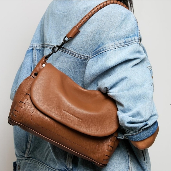 Aimee Kestenberg Zen Convertible Crossbody Leather - Chestnut Brown - Picture 2 of 8